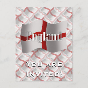 Invitación Bandera ondulante de Inglaterra