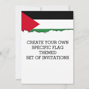 Invitación Bandera palestina
