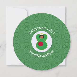 Invitación Bandera personalizada de ángel de Navidad de Bangl