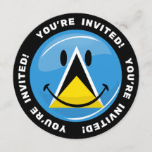 Bandera sonriente de Santa Lucía