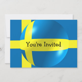 Invitación Bandera Sueca Cualquier Ocasión