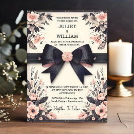 Invitación Banderas doblan Boda de corte de cinta de Moda sat