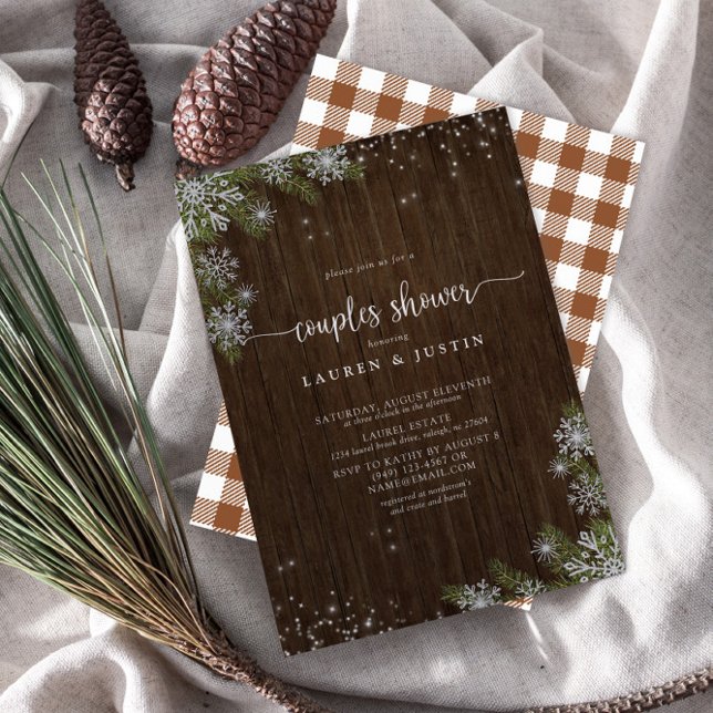 Invitación Bañera de nieve de invierno, ducha de novias para  (Subido por el creador)