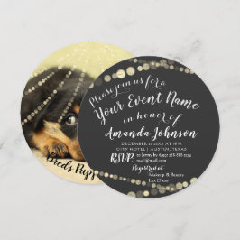 Invitación Bañito de cachorro bebé perro Nueva Mascota Foto G