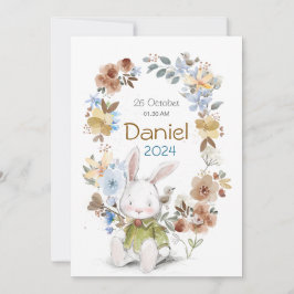 Invitación Banny Rabet new born Greeting cards