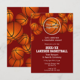 Invitación banquete de fin de temporada de baloncesto CUALQUI