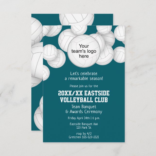 Invitación Banquete de fin de temporada de los premios de vol (Anverso / Reverso)