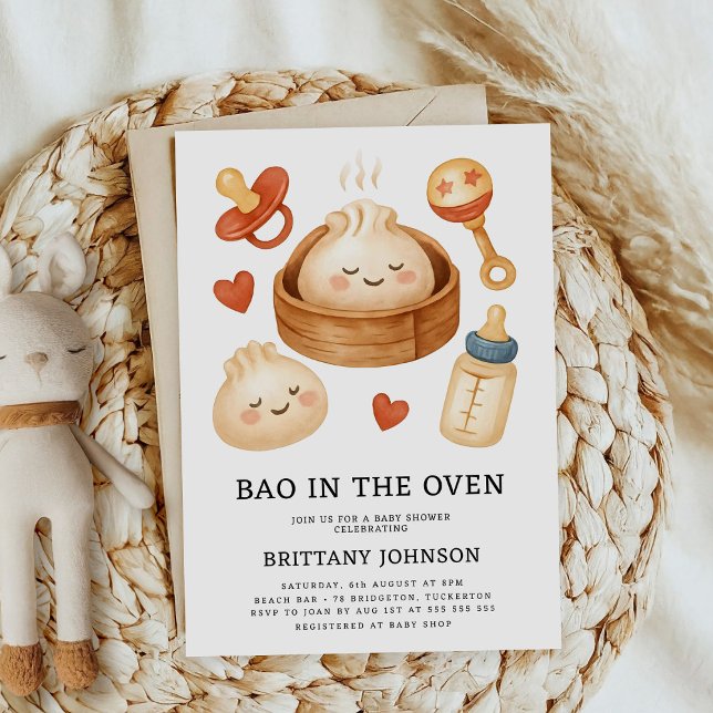 Invitación Bao en el Baby Shower de Oven (Subido por el creador)