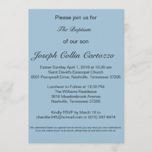 Invitación Baptisim invita