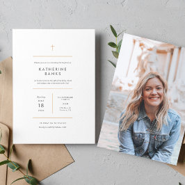 Invitación Baptisim minimalista