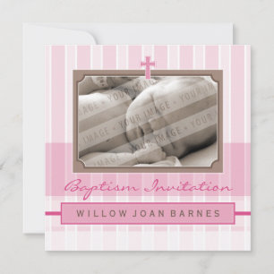Invitación BAPTISM FOTOGRAFÍA INVITA :: estilizados 2SQ