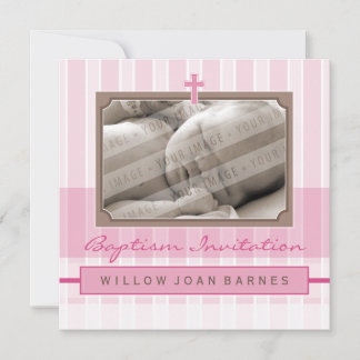 Invitación BAPTISM FOTOGRAFÍA INVITA :: estilizados 2SQ