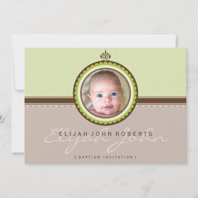 Invitación BAPTISM FOTOGRAFÍA INVITA :: fantasioso 1L (Anverso)