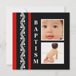 Invitación Baptism funky foto bebé PERSONALIZAR