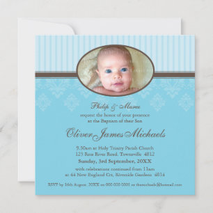 Invitación BAPTISM INVITA :: bendecidos 6SQ