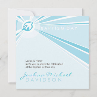 Invitación BAPTISM INVITA :: paloma moderna 9SQ