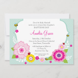 Invitación BAPTISM INVITA :: Tema 2 del jardín