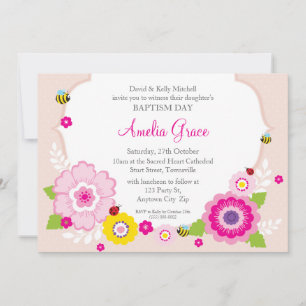 Invitación BAPTISM INVITA :: Tema 3 del jardín