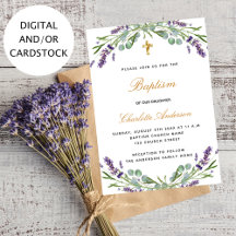 Baptism lavender violeta eucalipto vegetación