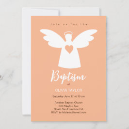 Invitación Baptismo Ángel de la Navidad