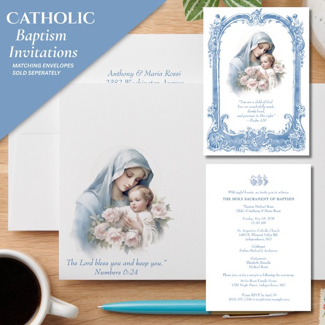 Invitación Baptismo católico Cristiando a María Jesús (Subido por el creador)