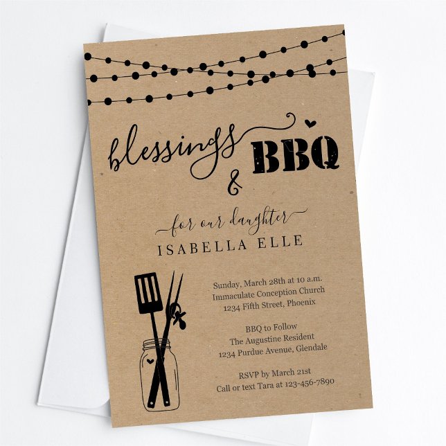 Invitación Baptismo / Christening BBBQ Fiesta (Subido por el creador)