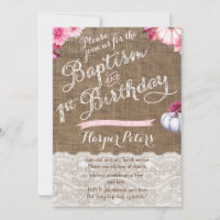 Baptismo de otoño Celebración del primer cumpleaño