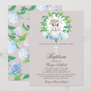 Invitación Baptismo de Pascua neutral de Género