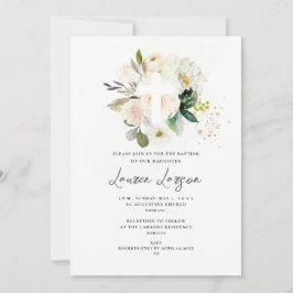 Invitación Baptismo de Rosas de ArtsApp Elegant H2 Alabaster