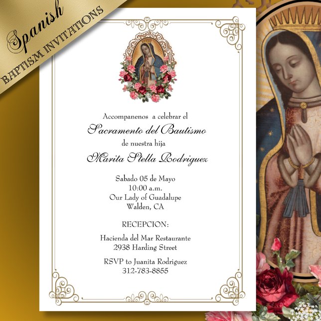 INVITACIÓN BAPTISMO ESPAÑOL GUADALUPE CHRISTENING (Subido por el creador)