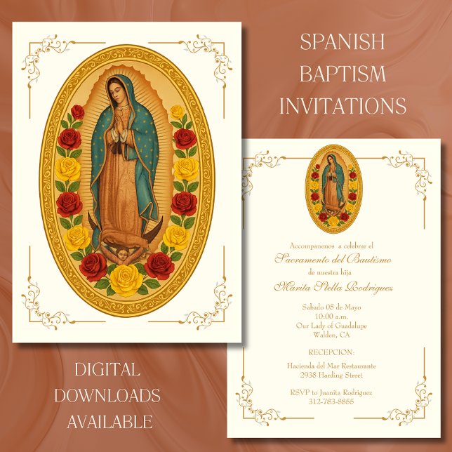 INVITACIÓN BAPTISMO ESPAÑOL GUADALUPE CHRISTENING (Subido por el creador)