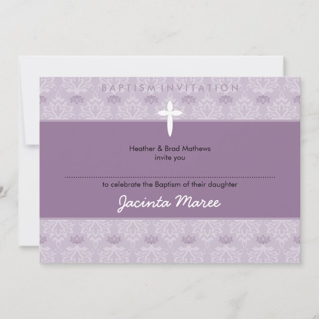 Invitación BAPTISMO ESTILO INVITA :: bonito 5aL (Anverso)