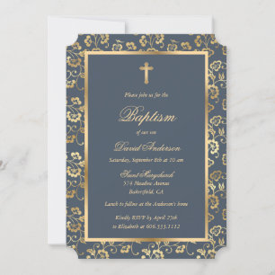 Invitación Baptismo floral de la Cruz de Oro del Carbón