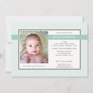 Invitación BAPTISMO FOTOGRÁFICO INVITAR :: gloria 2L