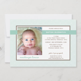 Invitación BAPTISMO FOTOGRÁFICO INVITAR :: gloria 2L