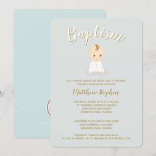 Invitación Baptismo Niño