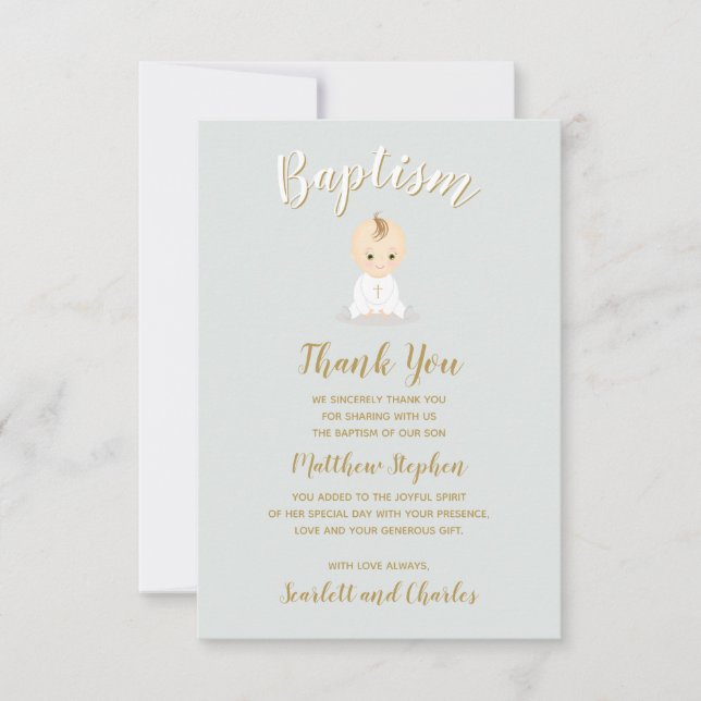 Invitación Baptismo Niño (Anverso)