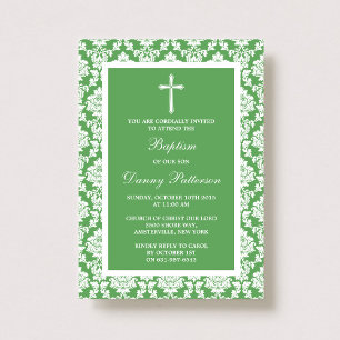 Invitación Baptismo O Cristalización De La Cruz De Damasco Ve