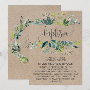Invitación Baptismo por oliedad de Kraft