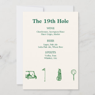 Invitación Bar de Golf