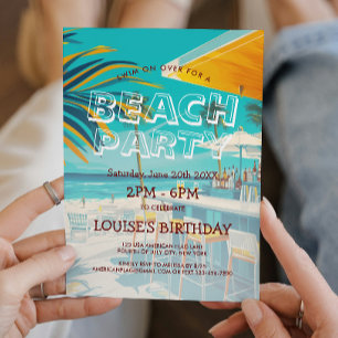 Invitación Bar de playa y fiesta de playa