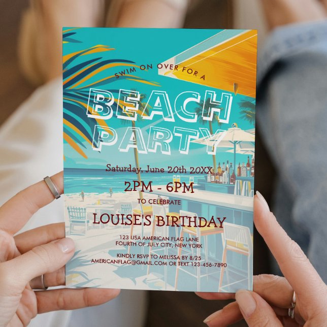 Invitación Bar de playa y fiesta de playa (Subido por el creador)