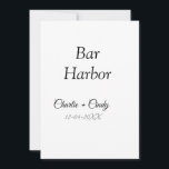 Invitación Bar Harbour soltería boda de novias<br><div class="desc">Diseño</div>
