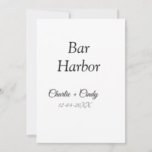 Invitación Bar Harbour soltería boda de novias