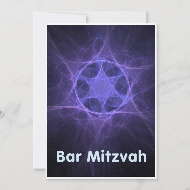 Invitación Bar Mitzvah (Anverso)