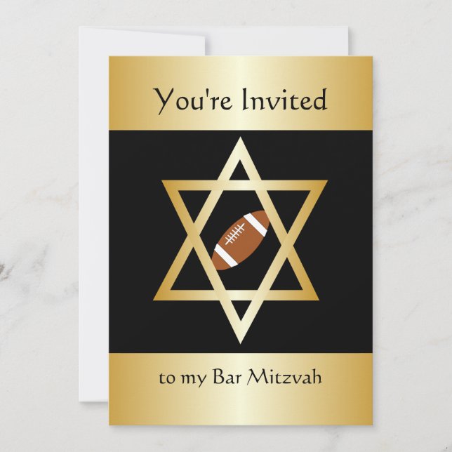 Invitación Bar Mitzvah (Anverso)