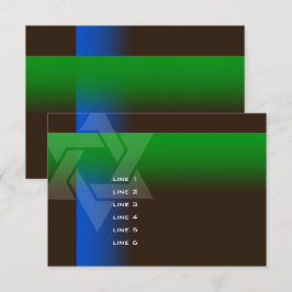 Invitación Bar Mitzvah azul y verde en cualquier color