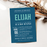 Invitación BAR MITZVAH bloque moderno negrita menta azul oscu<br><div class="desc">por kat massard >> WWW.SIMPLYSWEETPAPERIE.COM <<< - - - - - - - - - - - - - - - - - - CONTACTE CONMIGO para ayudar a equilibrar tu tipo a la perfección Amar el diseño, pero me gustaría ver algunos cambios - otro esquema de color, producto, añadir...</div>