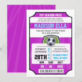 INVITACIÓN Bar Mitzvah BOLETO VIP FÚTBOL