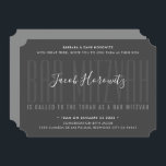 Invitación BAR MITZVAH chico moderno tipo overlay gris oscuro<br><div class="desc">por kat massard >>> kat@simplysweetPAPERIE.com << CONTACTE ME para la redacción personalizado o para añadir líneas en hebreo Me encanta el diseño, pero me gustaría ver algunos cambios - otro esquema de color, producto, añadir una foto o adaptarlo para una ocasión diferente - no hay preocupaciones simplemente contáctame - ¡me...</div>